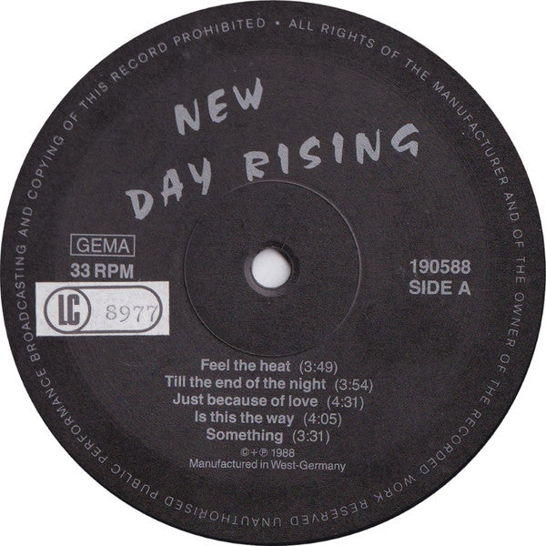 New Day Rising (2) : New Day Rising (LP, Album, Ltd)