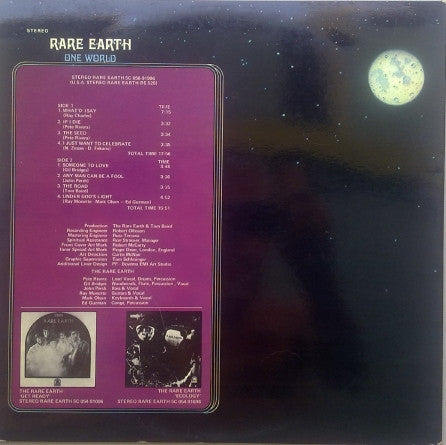 Rare Earth : One World (LP, Album, Gat)