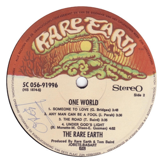Rare Earth : One World (LP, Album, Gat)