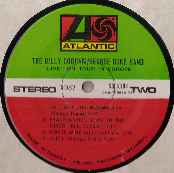The Billy Cobham / George Duke Band : "Live" On Tour In Europe (LP, Album)