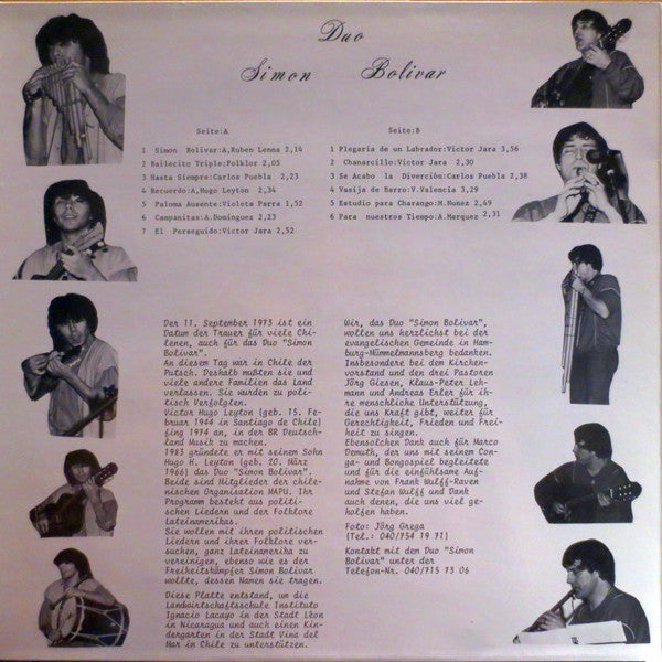 Duo "Simon Bolivar" : Duo Simon Bolivar (LP, Album)