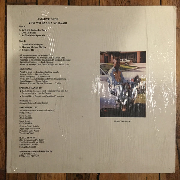 Amakye Dede And His Apollo Kings : Yeyi Wo Baabia Ko Baabi (LP, Album)