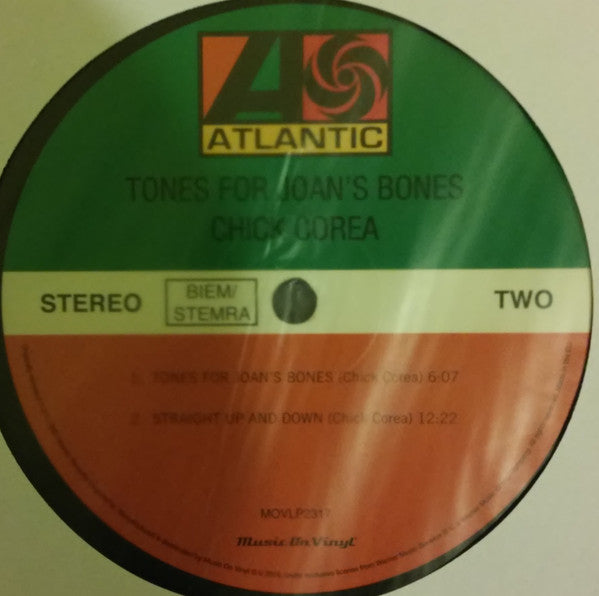 Chick Corea : Tones For Joan's Bones  (LP, Album, RE)