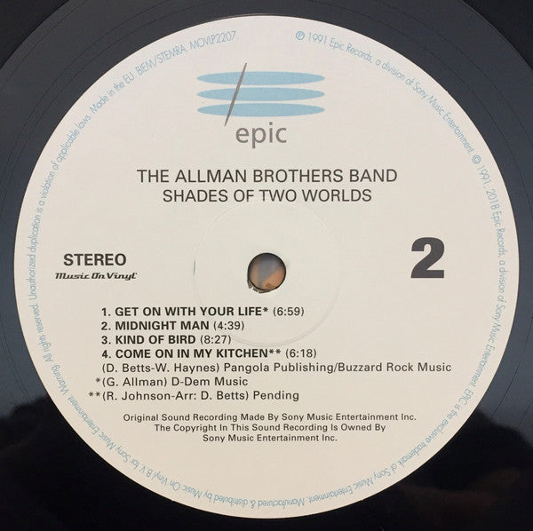 The Allman Brothers Band : Shades Of Two Worlds (LP, Album, RE, 180)