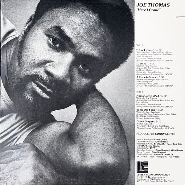 Joe Thomas : Here I Come (LP, Album)
