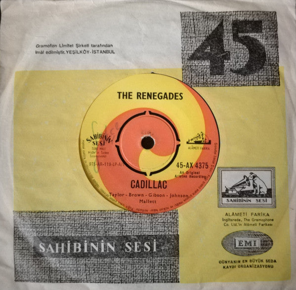 The Renegades (3) : Cadillac / Bad Bad Baby (7", Single)