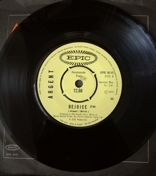 Argent : Tragedy / Rejoice (7", Single)