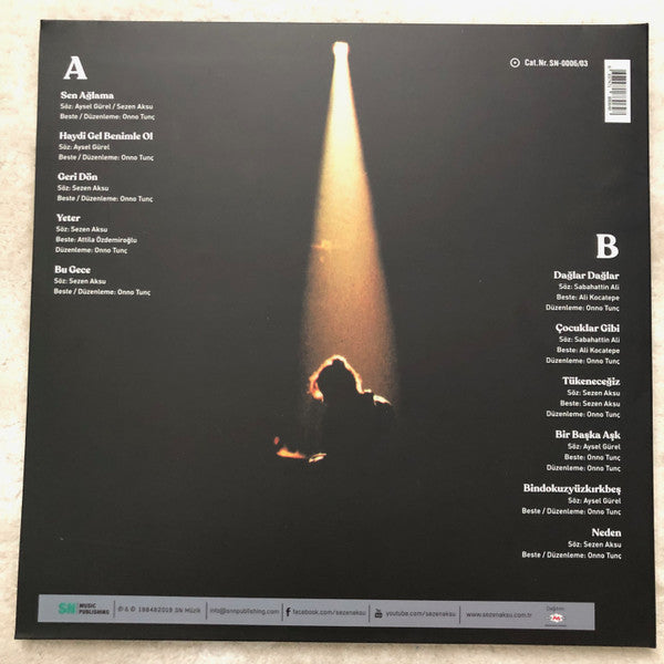 Sezen Aksu : Sen Ağlama  (LP, Album, RE, RM)