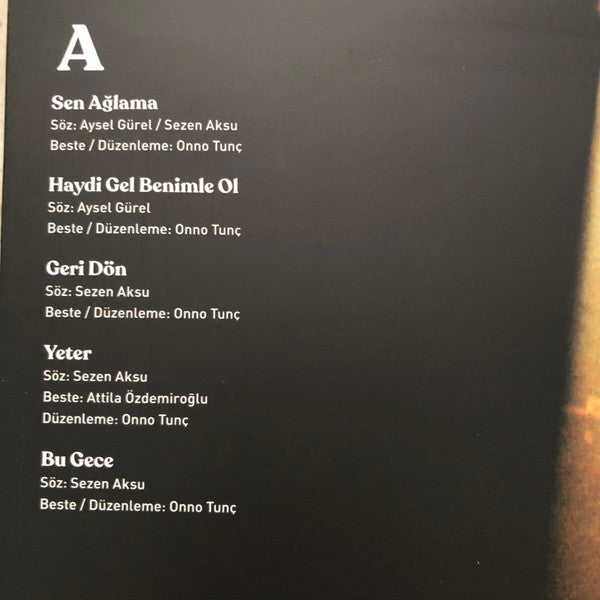 Sezen Aksu : Sen Ağlama  (LP, Album, RE, RM)