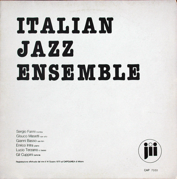 Italian Jazz Ensemble : Italian Jazz Ensemble (LP, Album)
