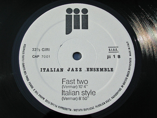 Italian Jazz Ensemble : Italian Jazz Ensemble (LP, Album)