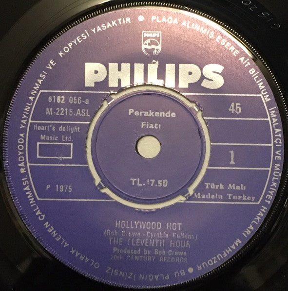 Eleventh Hour : Hollywood Hot (7", Single)