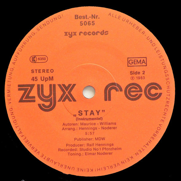 George And Partner : Stay (12")