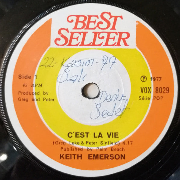 Keith Emerson : C'est La Vie (7", Single)