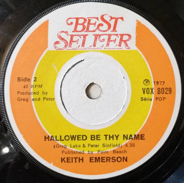 Keith Emerson : C'est La Vie (7", Single)