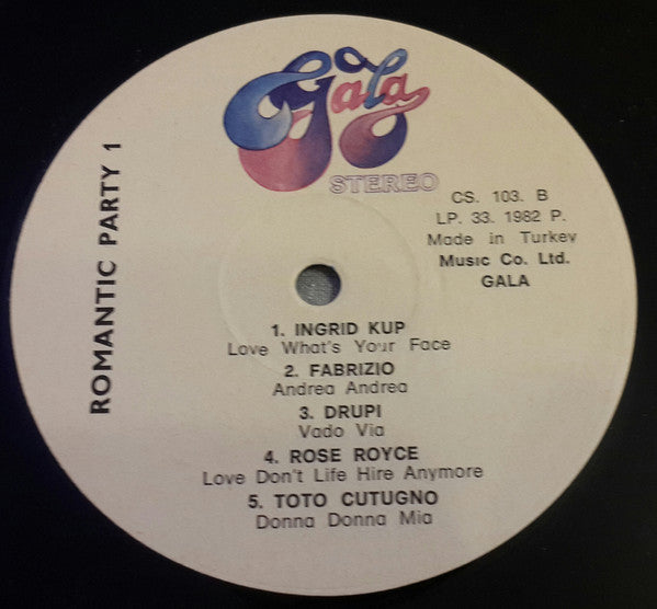 Various : Romantic Party 1 (LP, Comp)