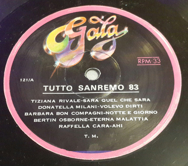Various : Tuttosanremo '83 (LP, Comp)