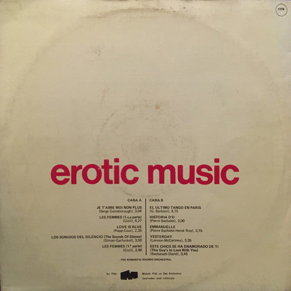 The Romantic Sounds Orchestra : Erotic Music (LP, Album)
