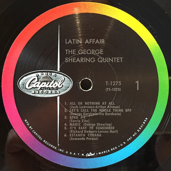 The George Shearing Quintet : Latin Affair (LP, Album, Mono, Scr)