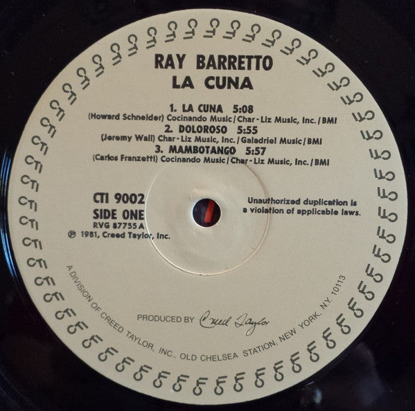 Ray Barretto : La Cuna (LP, Album, Eur)