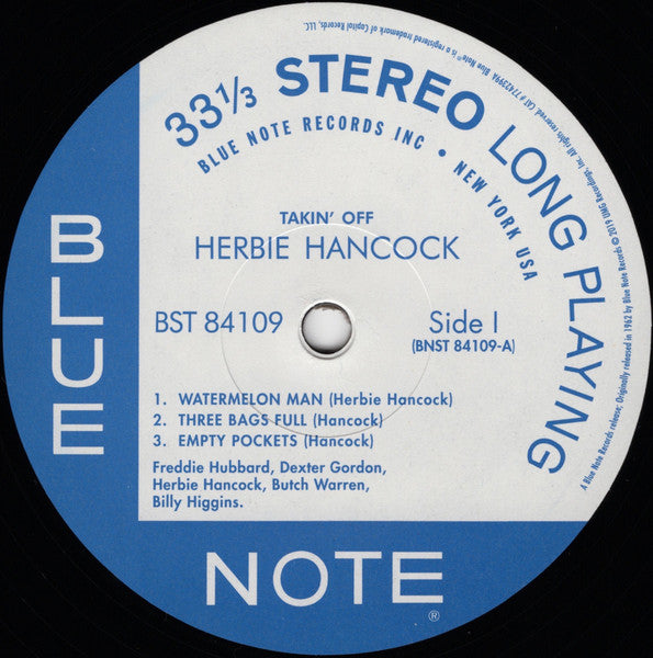 Herbie Hancock : Takin' Off (LP, Album, RE, 180)