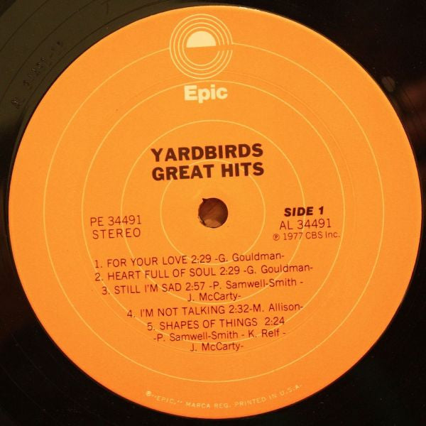 The Yardbirds : Great Hits (LP, Comp, San)