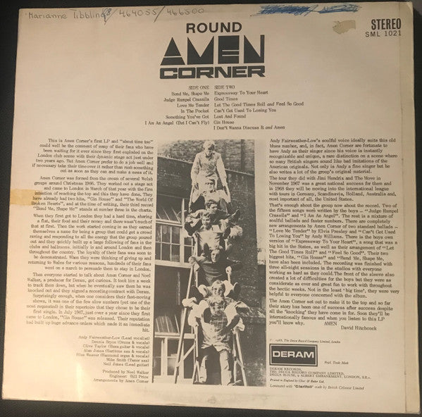 Amen Corner : Round Amen Corner (LP, Album)