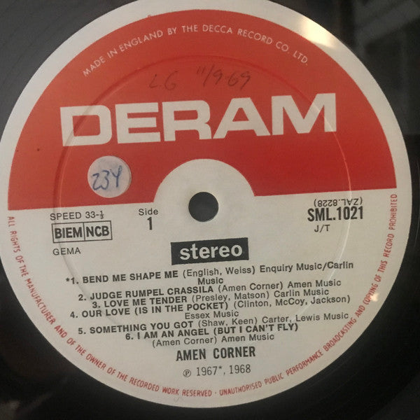Amen Corner : Round Amen Corner (LP, Album)