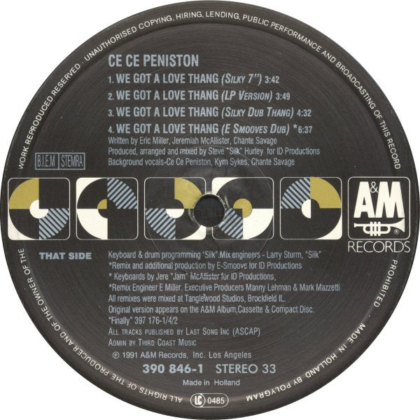 Ce Ce Peniston : We Got A Love Thang (12")