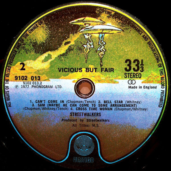 Streetwalkers : Vicious But Fair (LP, Album, Die)