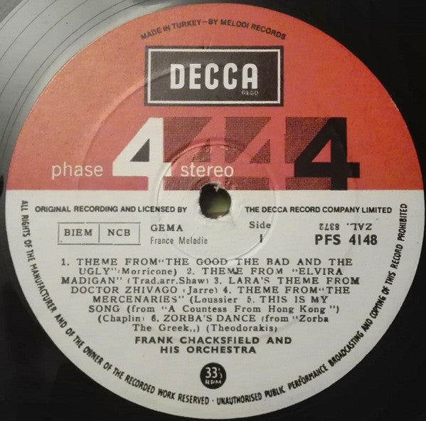 Frank Chacksfield & His Orchestra : Film Festival (LP)