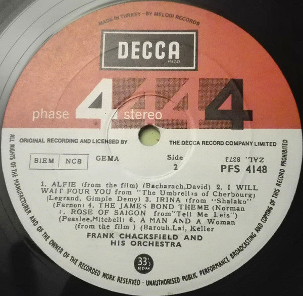 Frank Chacksfield & His Orchestra : Film Festival (LP)