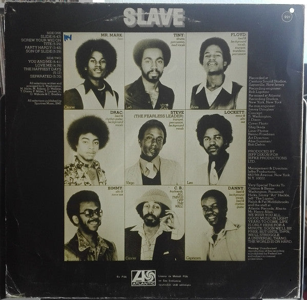 Slave : Slave (LP, Album)
