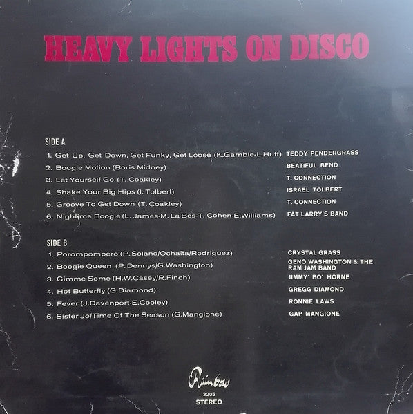 Various : Panoramic Stereo - Heavy Lights On Disco (LP, Comp)