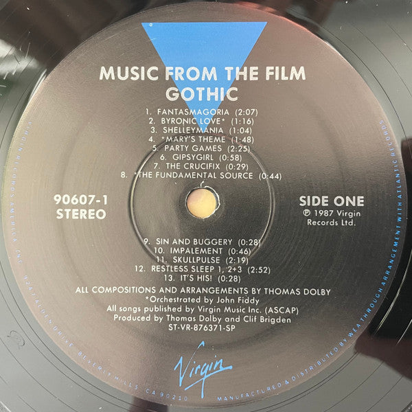 Thomas Dolby : Music From The Film Gothic (LP)