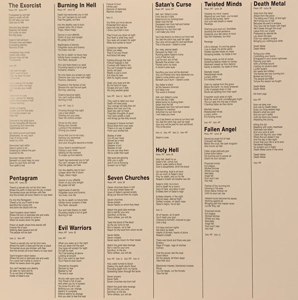 Possessed : Seven Churches (LP, Album, RE)