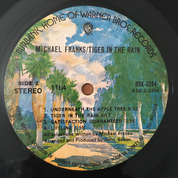 Michael Franks : Tiger In The Rain (LP, Album)