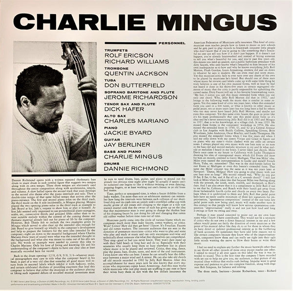 Charles Mingus : The Black Saint And The Sinner Lady (LP, Album, RE)