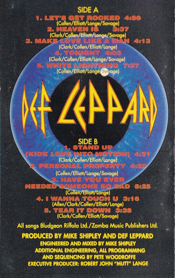 Def Leppard : Adrenalize (Cass, Album)