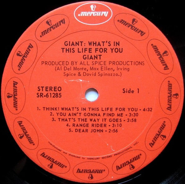 Giant (2) : What's In This Life For You (LP, Album)