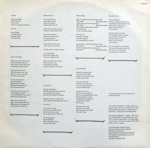 Steve Hackett : Cured (LP, Album)