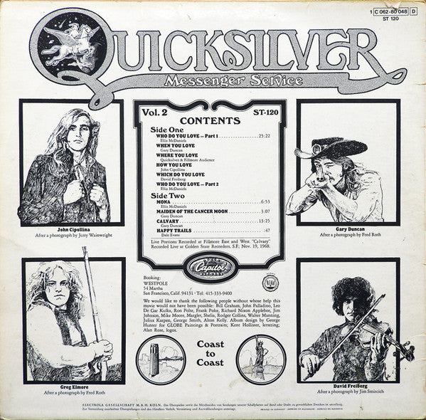 Quicksilver Messenger Service : Happy Trails (LP, Album, RP)