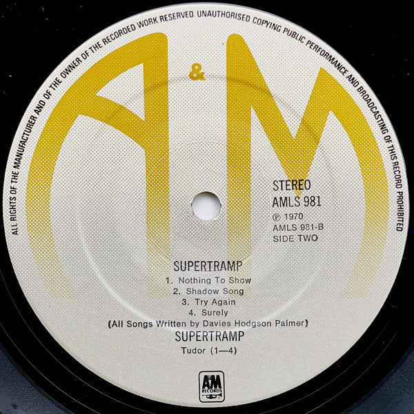 Supertramp : Supertramp (LP, Album, RE)