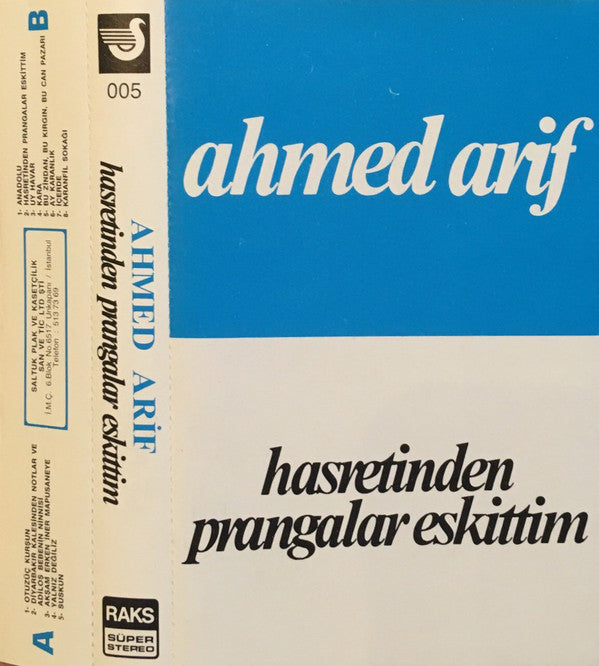 Ahmed Arif : Hasretinden Prangalar Eskittim (Cass, Album)