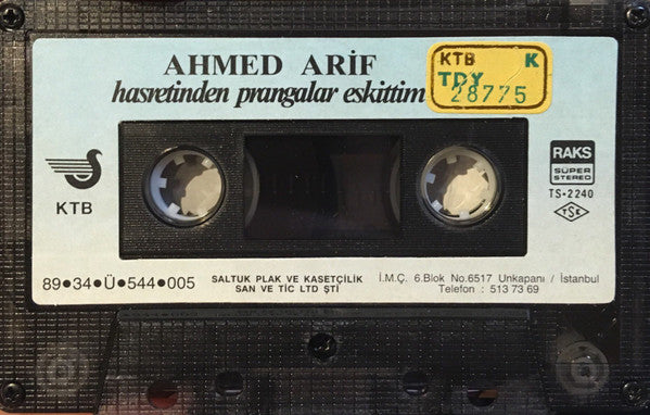Ahmed Arif : Hasretinden Prangalar Eskittim (Cass, Album)