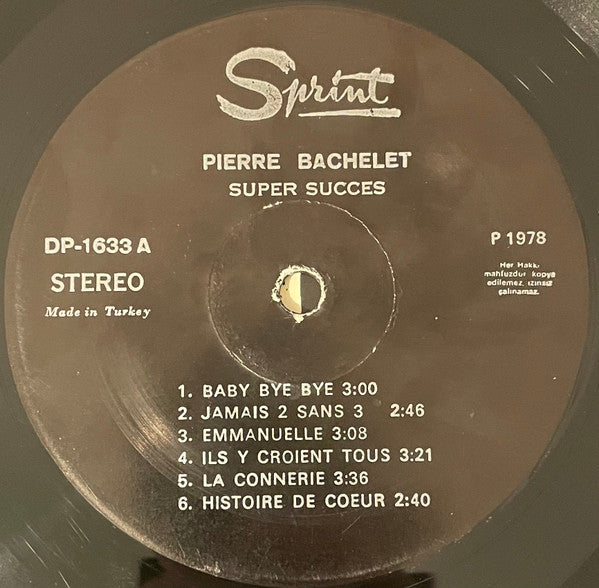 Pierre Bachelet : Super Succes (LP, Comp)