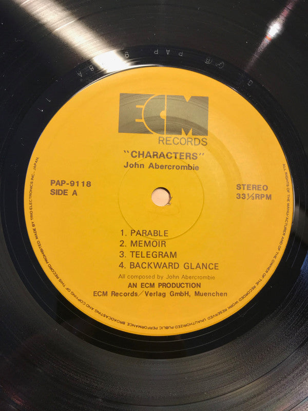 John Abercrombie : Characters (LP, Album)