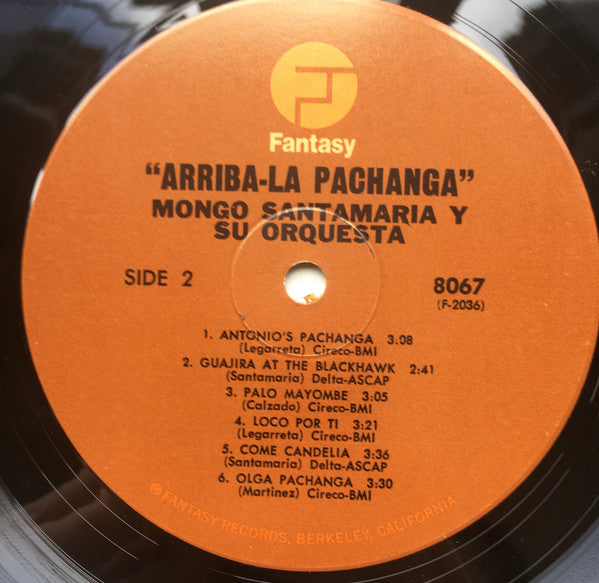 The Mongo Santamaria Orchestra : !Arriba¡ La Pachanga (LP, Album, RE)