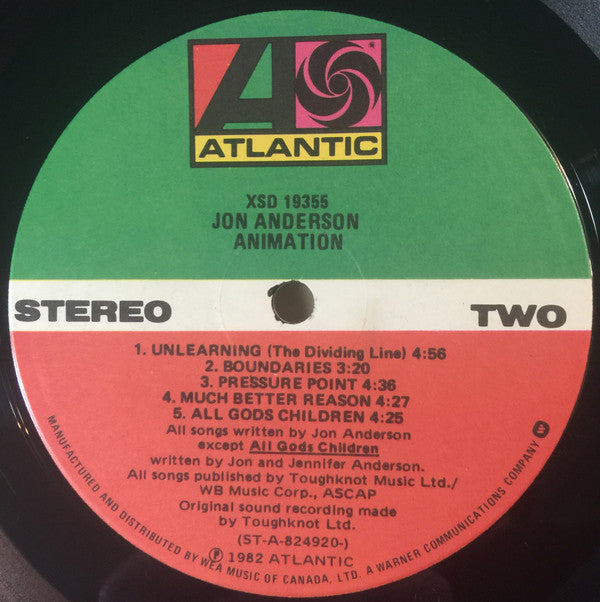 Jon Anderson : Animation (LP, Album)