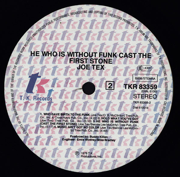 Joe Tex : He Who Is Without Funk Cast The First Stone (LP, Album)
